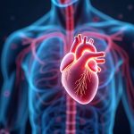 Ilustración médica del sistema cardiovascular