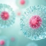 Ilustración médica de células de cáncer de mama