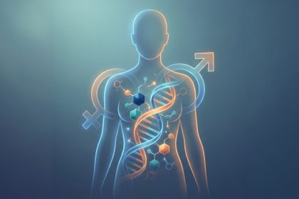 Ilustración sobre identidad de género y terapia hormonal de afirmación